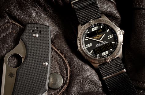 breitling nato spyderco aeropsace|Breitling aerospace strap pairing.